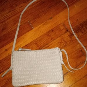 Madewell Gray Leather Shoulder Bag